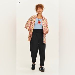 Lucy & Yak Alexa Trousers: ORGANIC COTTON - Black - S (UK 8-10)